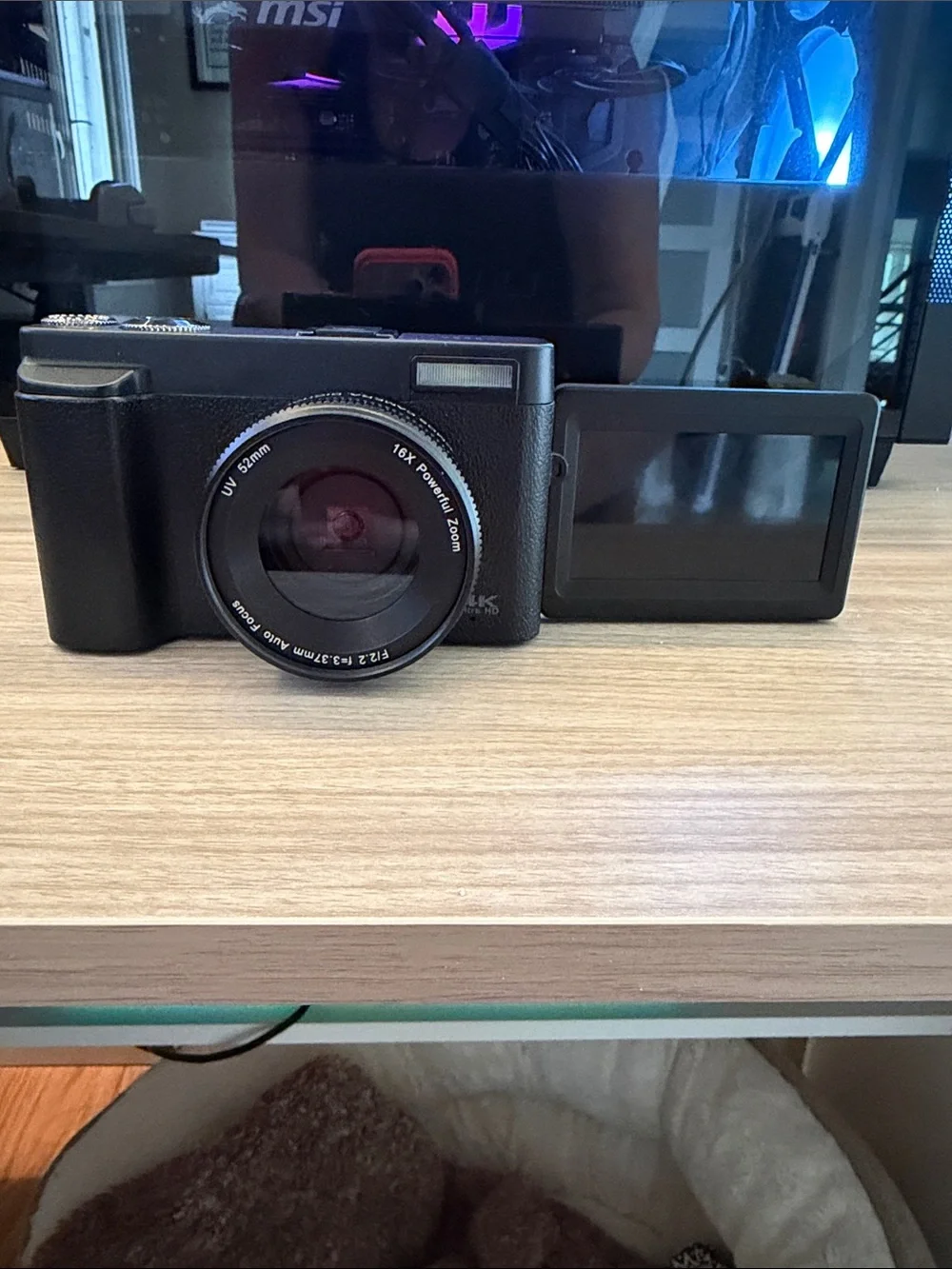MSI Black Compact Digital Camera with 16x Zoom